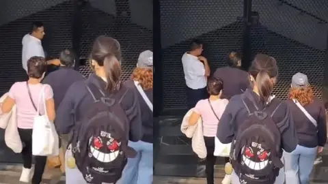 La tarde de este miércoles la estación Camarones cerró sin aviso previo