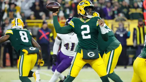 Malik Willis en un partido de Packers | AP