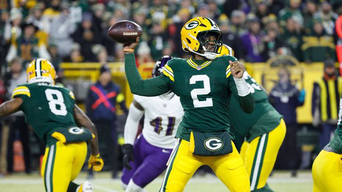 Malik Willis en un partido de Packers | AP