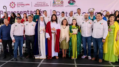 Presentan al actor que será Jesús en el Viacrucis de Iztapalapa 2026. / @ALEIDAALAVEZ
