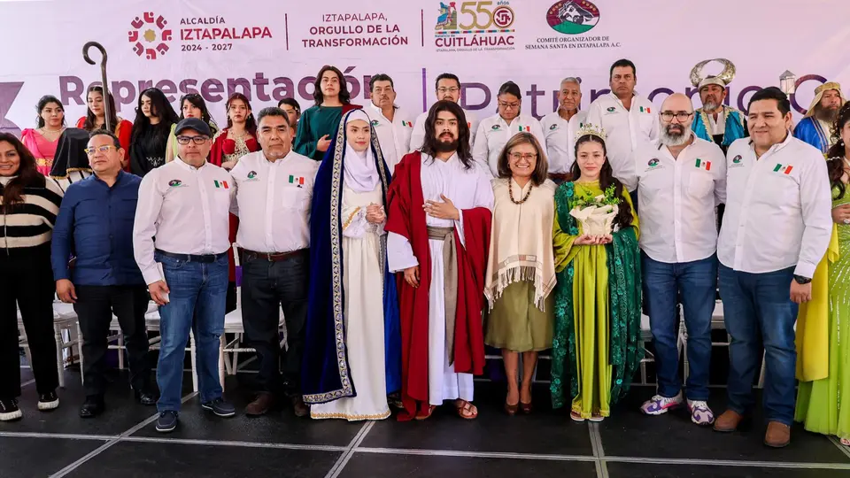 Presentan al actor que será Jesús en el Viacrucis de Iztapalapa 2026. / @ALEIDAALAVEZ