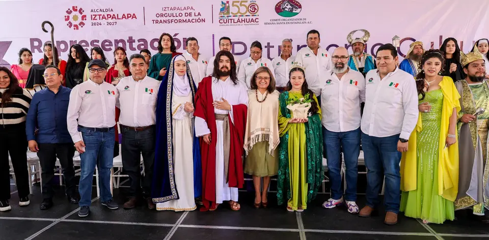 Presentan al actor que será Jesús en el Viacrucis de Iztapalapa 2026. / @ALEIDAALAVEZ