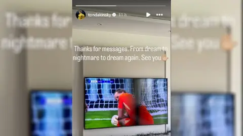 Kinsky lanzó un mensaje tras su actuación en Champions | CAPTURA