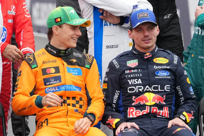 Oscar Piastri y Max Verstappen | AP