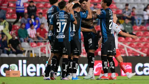 Querétaro celebra su gol ante Necaxa en el Clausura 2026 | IMAGO7