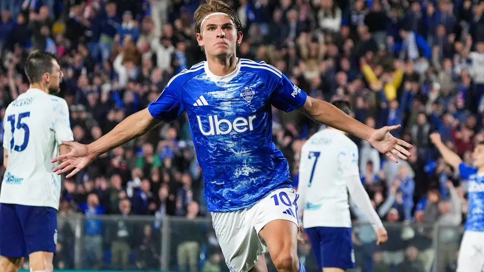 Nico Paz, jugador del Como | AP