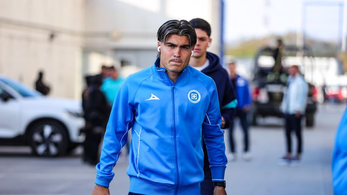 Luka Romero en su llegada al partido de Cruz Azul en la Jornada 8 | IMAGO 7