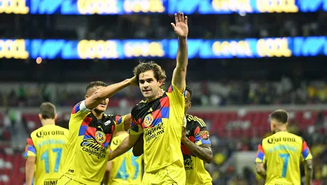 ¡Disfrútalo, Pato Salas! El delantero del América muestra su emoción tras el primer gol en el Banorte