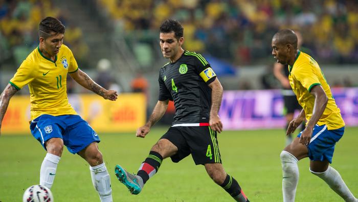 Rafa Márquez en un amistoso de México contra Brasil en 2015 | MEXSPORT