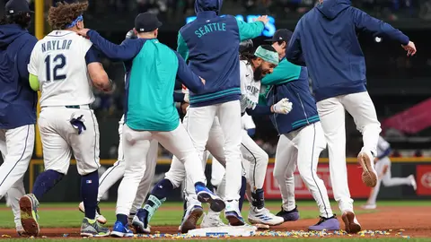 Mariners celebra la victoria ante Houston I AP