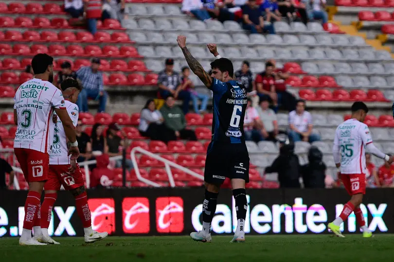 Santiago Homenchenko celebrando su gol vs Necaxa I IMAGO7