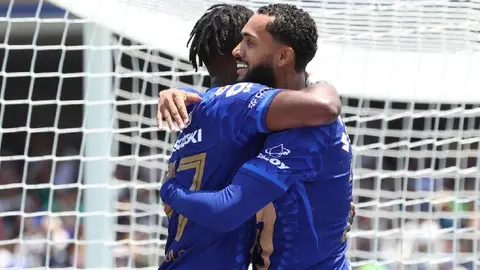 Pumas celebra el segundo gol ante Mazatlán en el Clausura 2026 I Gina