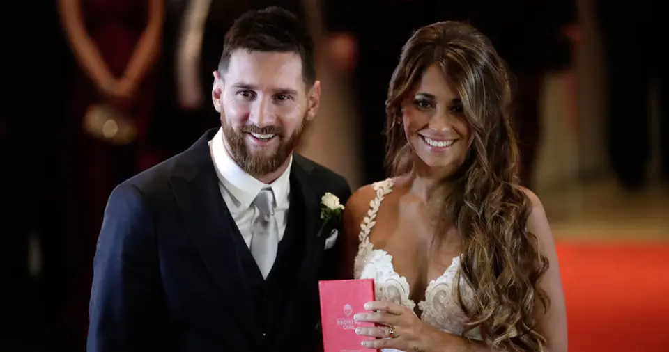Lionel Messi junto a su esposa Antonela Roccuzzo l AP