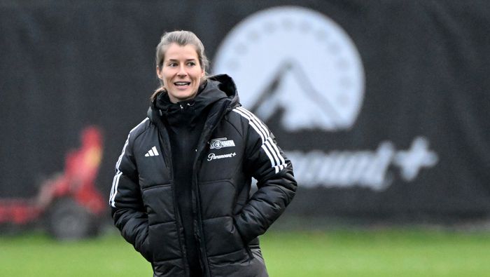 Marie Louise Eta durante un entrenamiento de Union Berlin | AP
