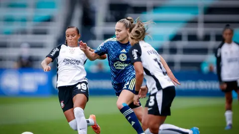 ¡Bochornoso! América Femenil es aplastada por Corinthians en la Teal Rising Cup