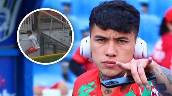 ¡Inaudito! Emilio Lara termina en fosa del Estadio Corregidora durante el Querétaro vs Necaxa