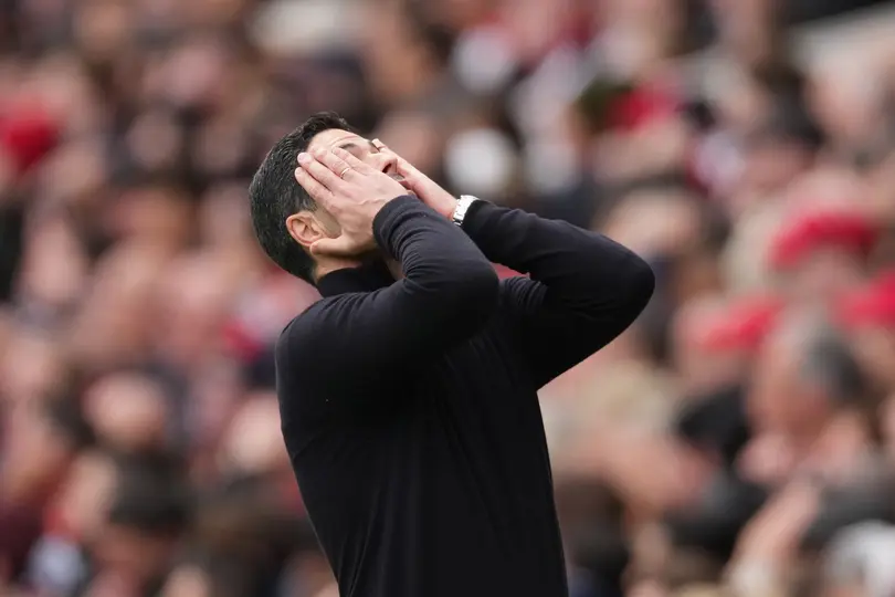 Mikel Arteta en la derrota de Arsenal en la Premier League | AP