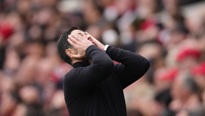 Mikel Arteta en la derrota de Arsenal en la Premier League | AP