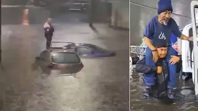 VIDEO: Lluvias en CDMX y Edomex dejan inundaciones, autos varados y caos vial