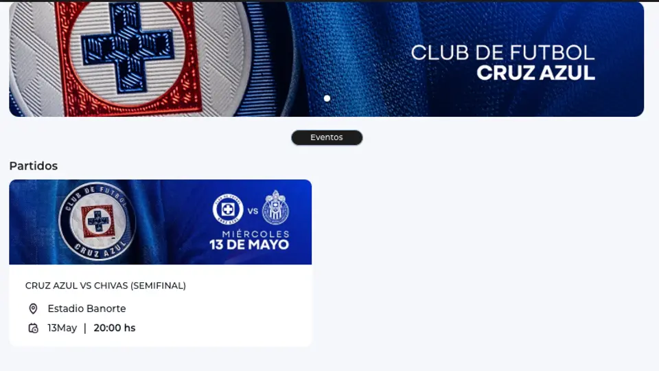 Ya se encuentra disponible la preventa para aficionados de Cruz Azul | Captura de pantalla