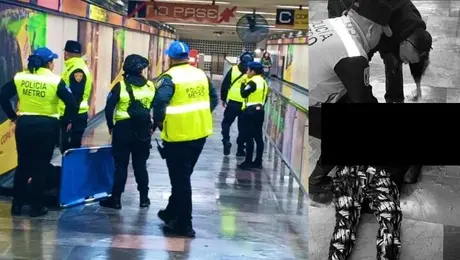 VIDEO: Mujer muere repentinamente en estación Tacuba del Metro CDMX