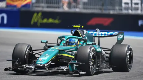Fernando Alonso en el Gran Premio de Miami | AP