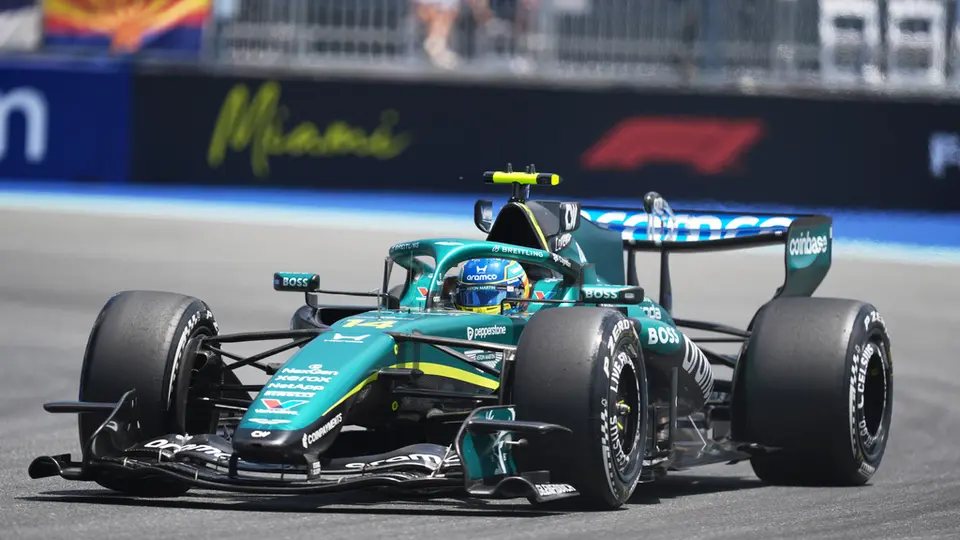 Fernando Alonso en el Gran Premio de Miami | AP