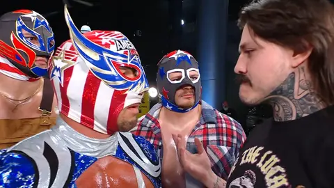 Careo entre el Grande Americano y Dom Mysterio | Captura de pantalla