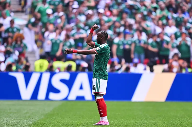 Julián Quiñones recreó el festejo de Tshabalala tras marcar ante Sudáfrica en el Mundial del 2026 | MEXSPORT