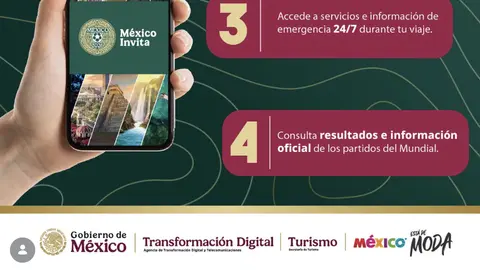 Nueva aplicación creada para brindar apoyo a los extranjeros / IG: @sectur_mx