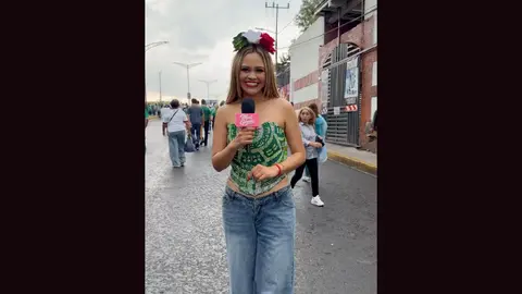 Montserrat Gómez fue a cubrir la inauguración del Mundial 2026 / Especial