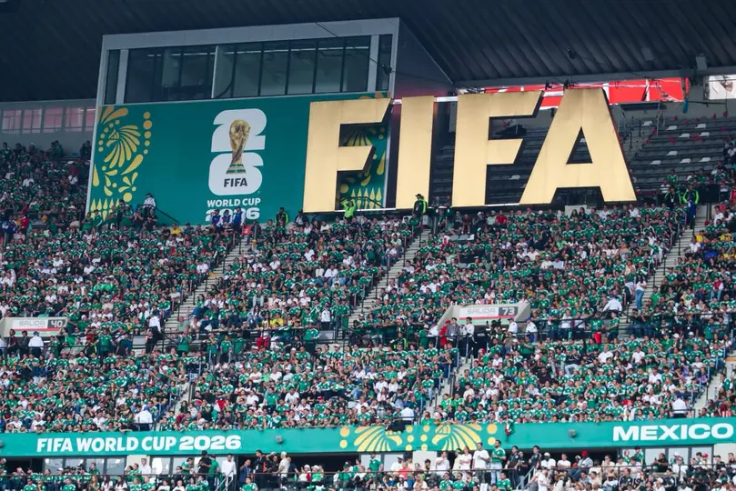 Logo del Mundial y de la FIFA en el partido inaugural de la Copa del Mundo 2026 | GINA SÁNCHEZ