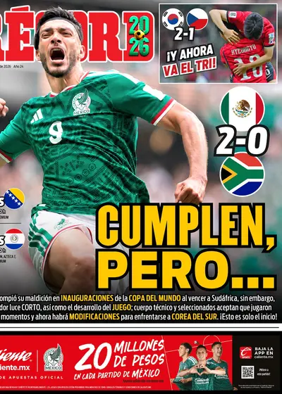 Portada RÉCORD 12 junio 2026