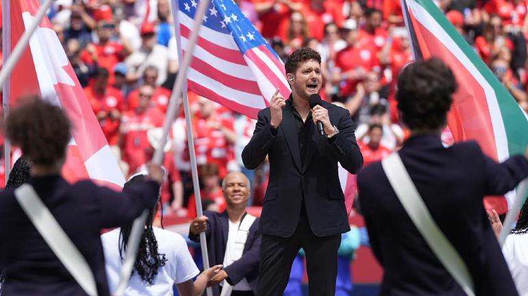 Michael Bublé en la ceremonia de Canadá | AP