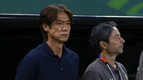 Hong Myung-bo durante el partido de Mundial ante Chequia | MEXSPORT