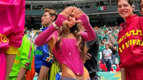¿Belinda Illuminati? El gesto que hizo en el Mundial 2026 desata polémica