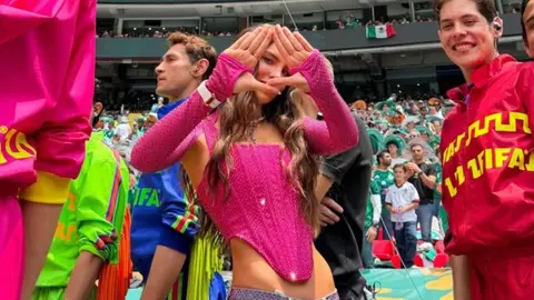 ¿Belinda Illuminati? El gesto que hizo en el Mundial 2026 desata polémica