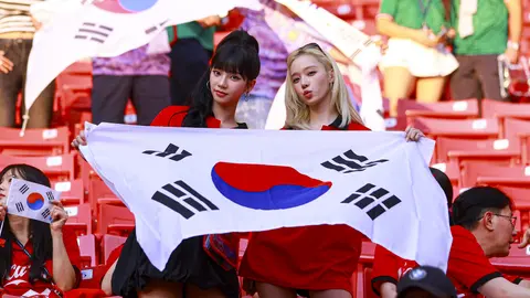 La afición de Korea se hizo presente en el Estadio Akron para su primer partido en el Mundial 2026 | MEXSPORT