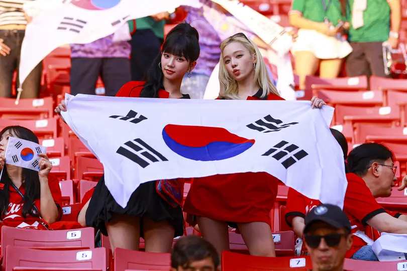 La afición de Korea se hizo presente en el Estadio Akron para su primer partido en el Mundial 2026 | MEXSPORT