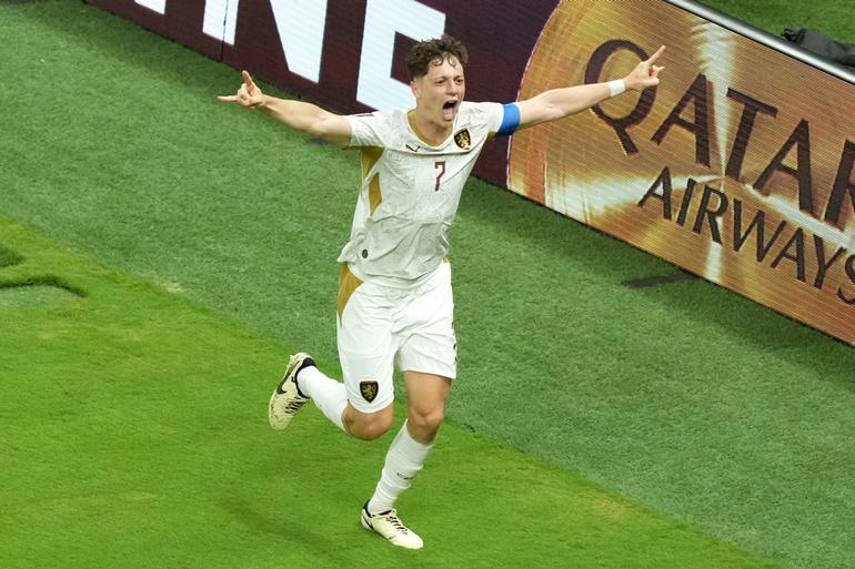 Ladislav Krejci celebrando su anotación ante Corea del Sur | AP