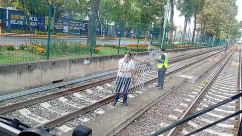 Tren Ligero sigue sin servicio tras actos vandálicos durante marchas por Mundial 2026