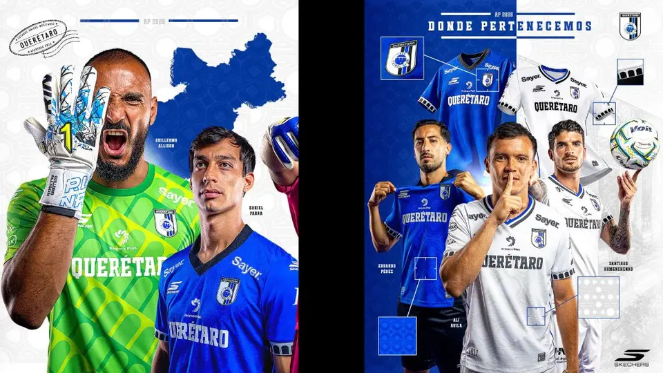 La nueva equipación de Gallos Blancos | X: @Club_Queretaro