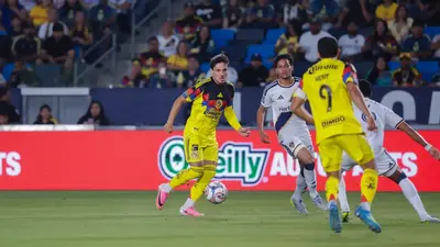 América cerró la pretemporada con derrota ante el L.A. Galaxy