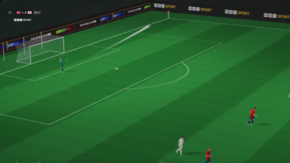 Trayectoria del balón que derivó en el gol de Bellingham | CAPTURA DE PANTALLA