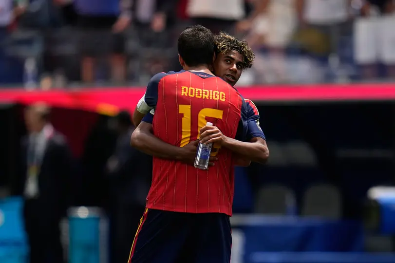 Rodri habla de Lamine Yamal antes del partido de Francia | AP