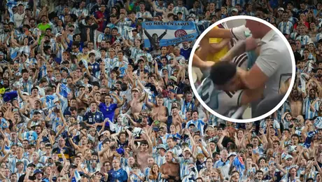 Aficionados de Argentina e Inglaterra protagonizan pelea en las tribunas durante el Inglaterra contra Noruega