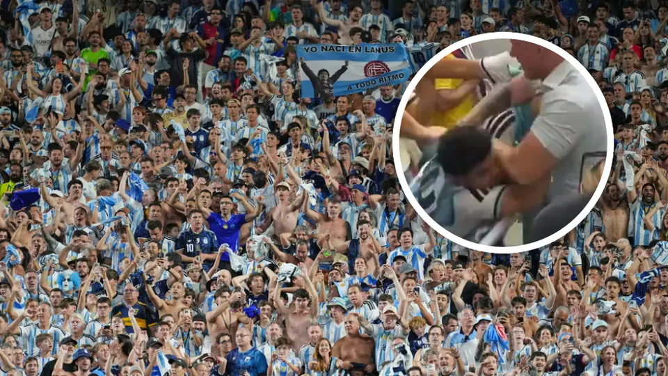 Aficionados de Argentina e Inglaterra protagonizan pelea en las tribunas durante el Inglaterra contra Noruega