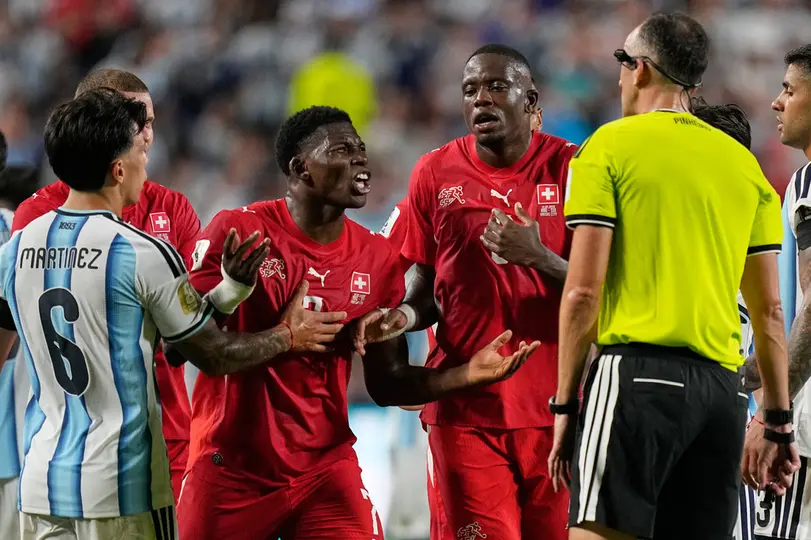 Breel Embolo, jugador de Suiza | AP