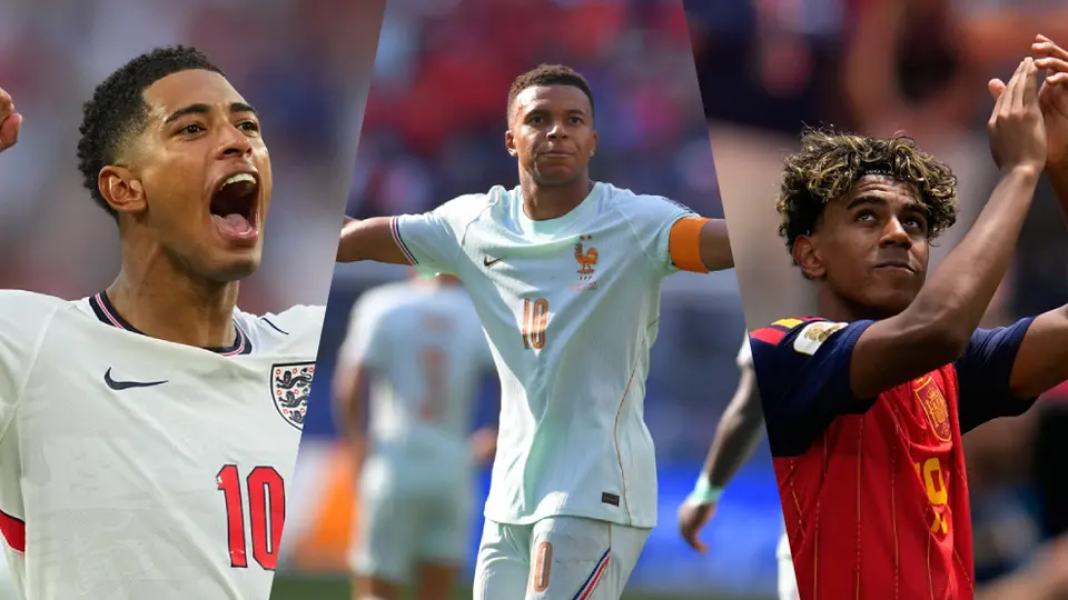 Lamine Yamal, Mbappé y Bellingham encabezan la lista de los jugadores más valiosos Semifinales