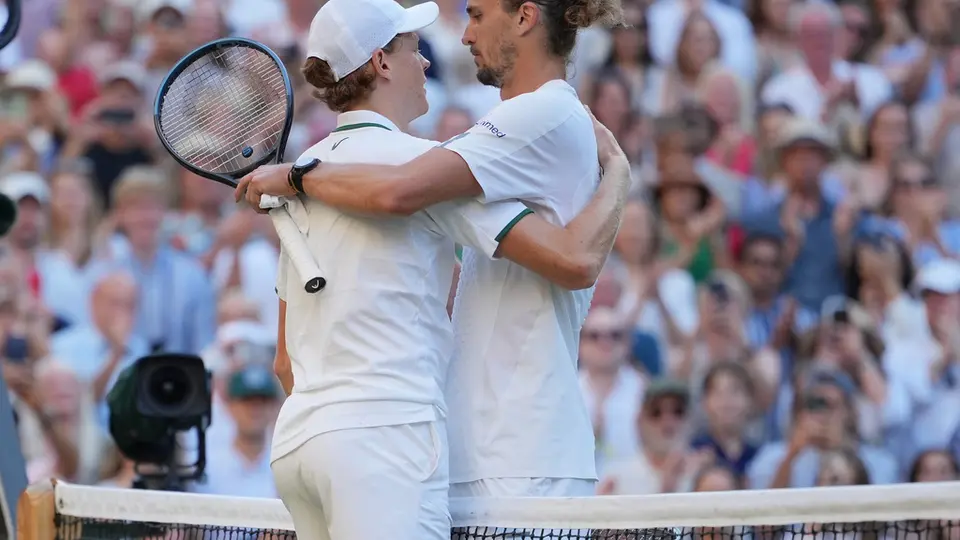 Sinner y Zverev en la final de Wimbledon | AP